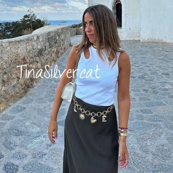BLOGGER\'S FAVE! Zara Love Belt NWT